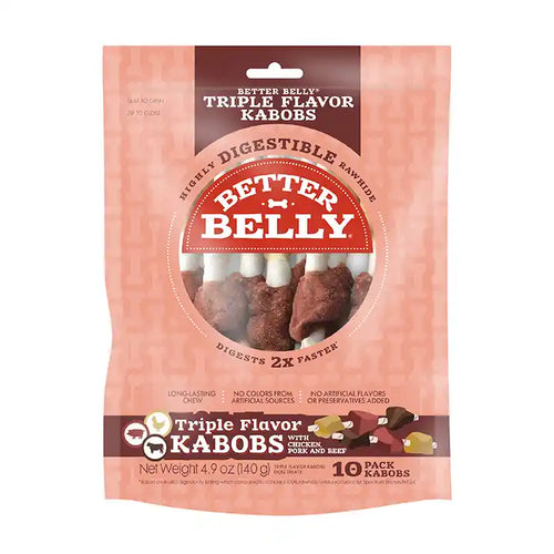 Better Belly Triple Flavor Kabobs Dog Treats