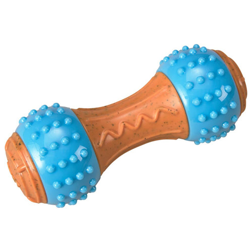 Ethical Pet SPOT Bambone+ Giggler Dumbell Peanut Butter Dog Toy