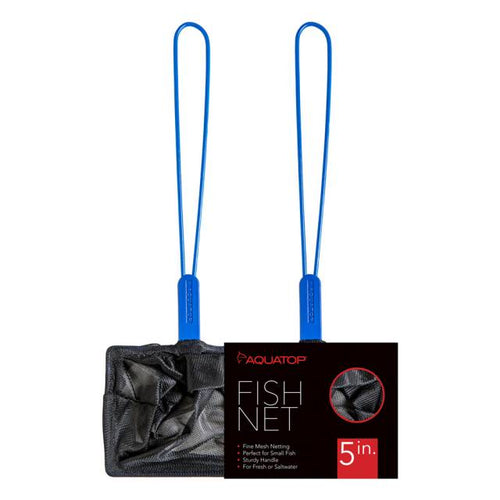 Aquatop 5 Fine Mesh Aquarium Fish Net with 10-inch Handle