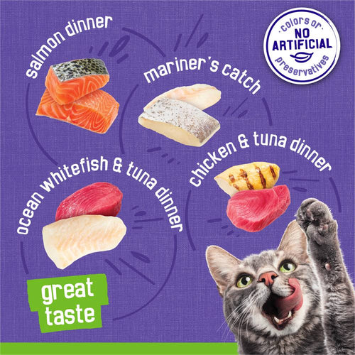 Friskies Seafood & Chicken Paté Favorites Wet Cat Food 40 Ct Variety Pack