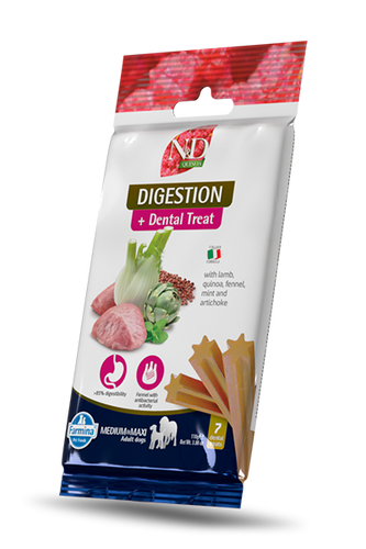 Farmina N&D Quinoa Functional Canine Dental Treat Digestion Medium & Maxi Dog Treats
