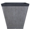Southern Patio Westlake Resin Rustic Galvanized Square Planter