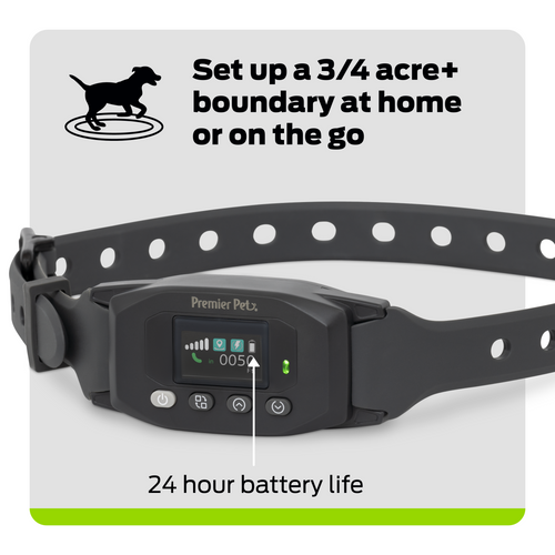 Premier Pet GPS Dog Fence with Circular Wireless Boundary