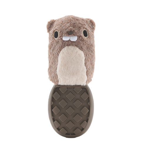 Bark P.B. Beaver Super Chewer Durable 2-in-1 + Enrichment Dog Toy