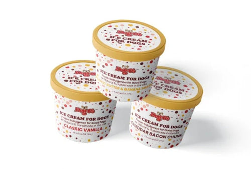 Dog-O's Cheddar Bacon Chunk Ice Cream for Dogs