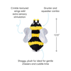 Fabdog Fluffy Bumble Bee Dog Toy