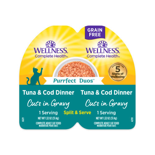 Wellness Complete Health Purrfect Duos Tuna & Cod Wet Cat Food