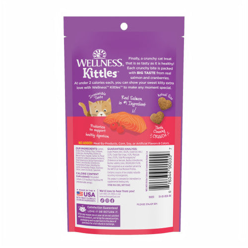 Wellness Kittles Grain Free Natural Cat Treats, Salmon & Cranberries Recipe