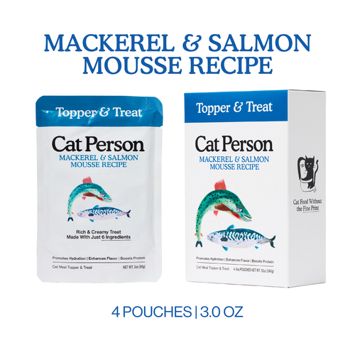 Weruva Cat Person  Mackerel & Salmon Mousse Recipe Cat Treat