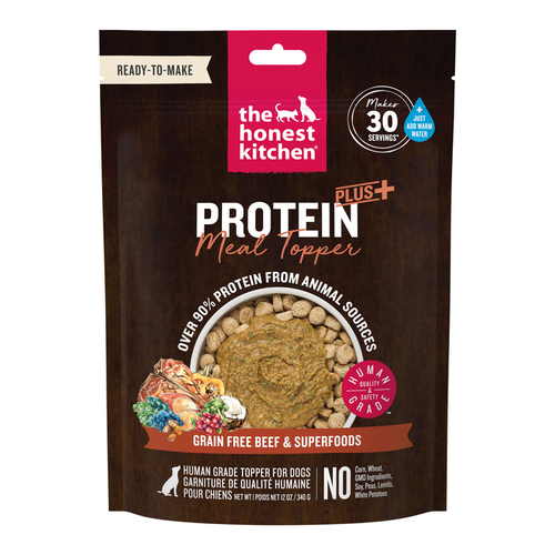 The Honest Kitchen Protein Plus Grain Free Beef Topper for Dogs