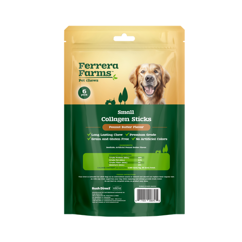 Ferrera Farms Collagen Sticks Small 6 pk Dog Treats