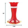 North States Nature's Yard Wildflower Glass 20 oz. Hummingbird Feeder