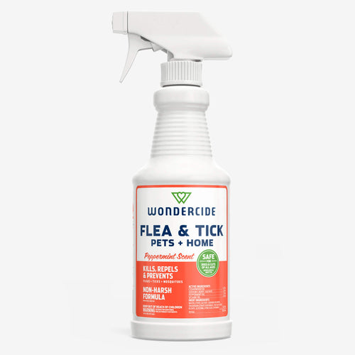 Wondercide Peppermint Flea & Tick Spray for Pets + Home with Natural Essential Oils
