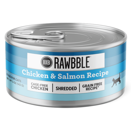 Bixbi Rawbble® Wet Food for Cats – Shredded Chicken & Salmon Recipe