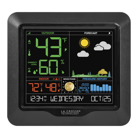 La Crosse Technology 308-1416-TBP Wireless Color Forecast Station