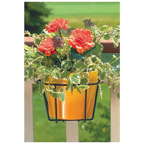 ADJUSTABLE FLOWER POT HOLDER (10 INCH, BLACK)
