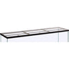 MARINELAND GLASS CANOPY FOR RECTANGULAR AQUARIUMS HINGED (20X10 INCH)