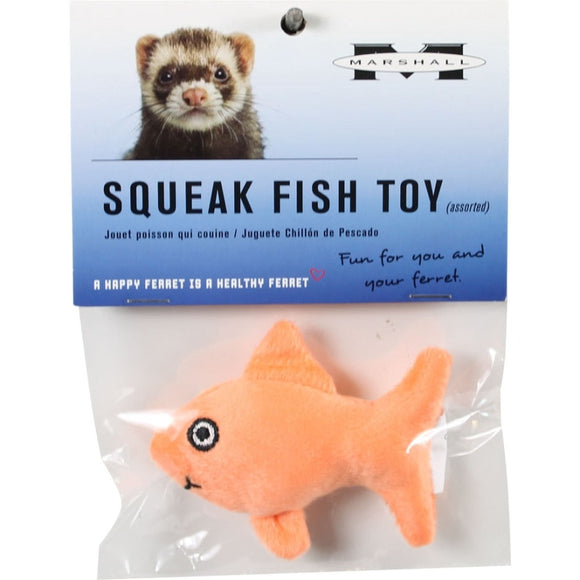 MARSHALL SQUEAK FISH TOY (ORANGE)