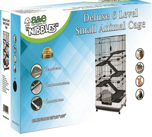 NIBBLES DELUXE 6 LEVEL SMALL ANIMAL CAGE (32 IN)