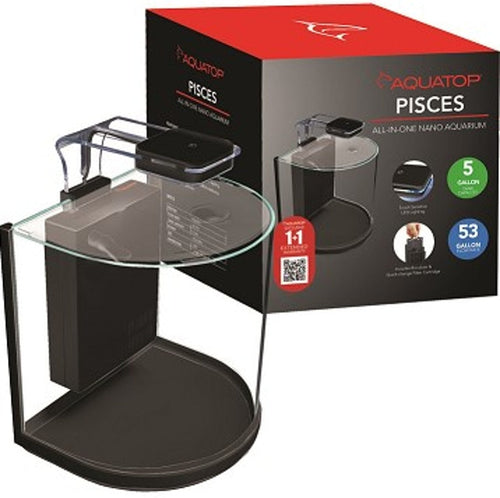 Aquatop Pisces Bowfront All-in-One Nano Aquarium