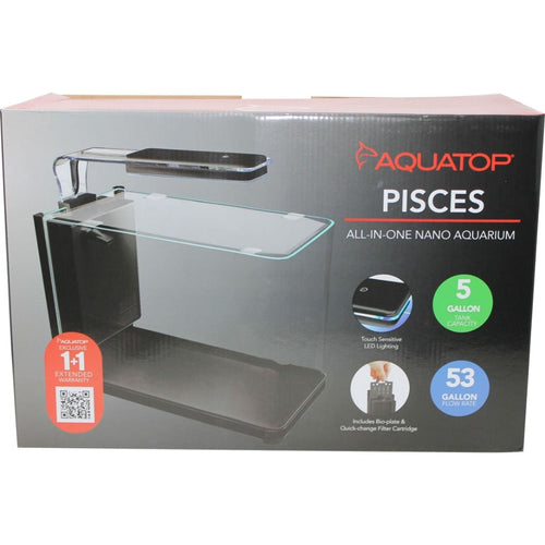 Aquatop Pisces Nano Bullet Glass Aquarium (5 GAL)