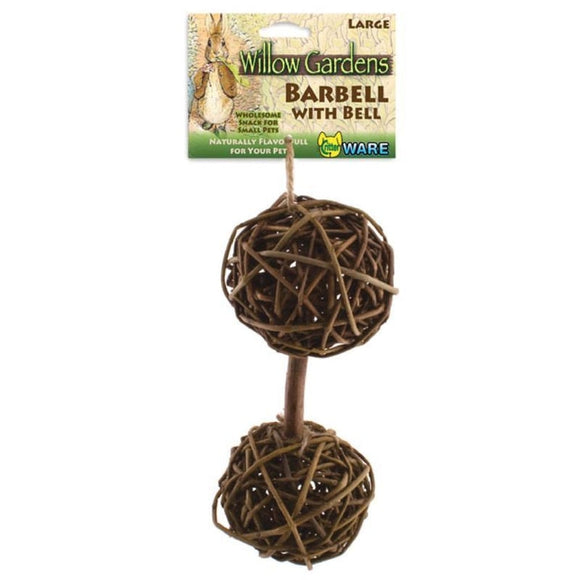 WILLOW GARDEN BARBELL WITH BELL (LARGE, NATURAL)