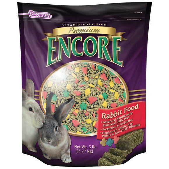 ENCORE PREMIUM RABBIT FOOD (5 LB)