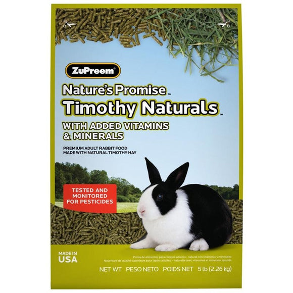 NATURE'S PROMISE TIMOTHY NATURALS RABBIT FOOD (5 LB)