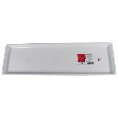 COUNTRYSIDE FLOWERBOX TRAY (24 INCH, WHITE)