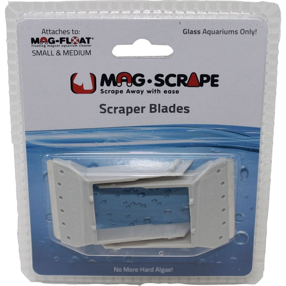 MAG-FLOAT SCRAPER BLADES FOR GLASS AQUARIUMS ONLY (SM/MD-2 PK)