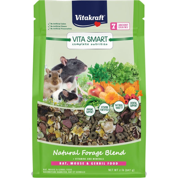 VITA SMART NATURAL FORAGE BLEND RAT/MOUSE/GERBIL (2 LB)