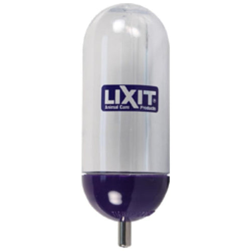 LIXIT AQUARIUM CAGE GUINEA PIG WATER BOTTLE (10 OZ, CLEAR/PURPLE)