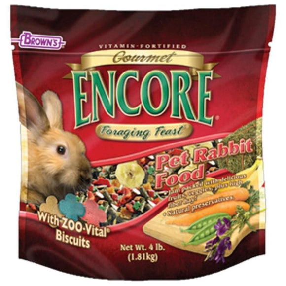 ENCORE GOURMET FORAGING FEAST RABBIT FOOD (4 LB)