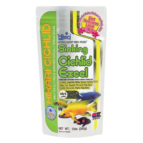 HIKARI CICHLID EXCEL SINKING PELLETS (12 OZ/MINI)