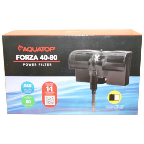 Aquatop Forza Hang-On Power Filter with Skimmer (40-80 GAL)