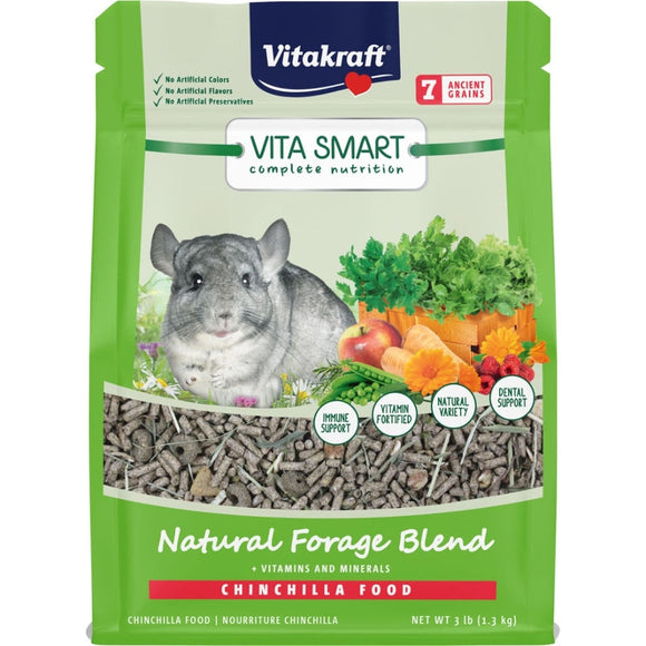 VITA SMART NATURAL FORAGE BLEND CHINCHILLA (3 LB)