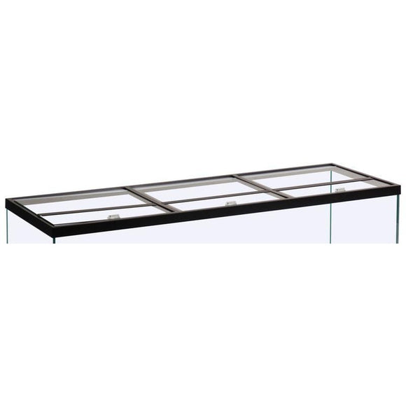 MARINELAND GLASS CANOPY FOR RECTANGULAR AQUARIUMS HINGED (72X24 INCH)