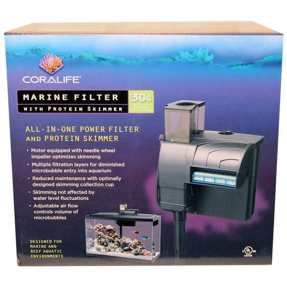 CORALIFE MARINE FILTER WITH PROTEIN SKIMMER (50 GPH)