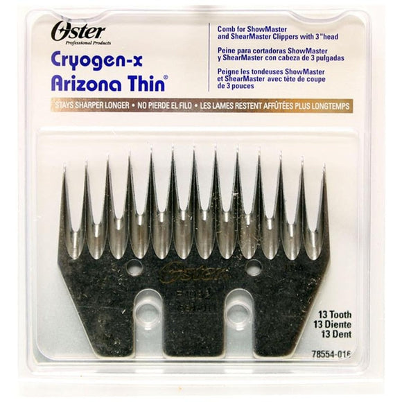 13-TOOTH ARIZONA THIN COMB (13, BLACK)