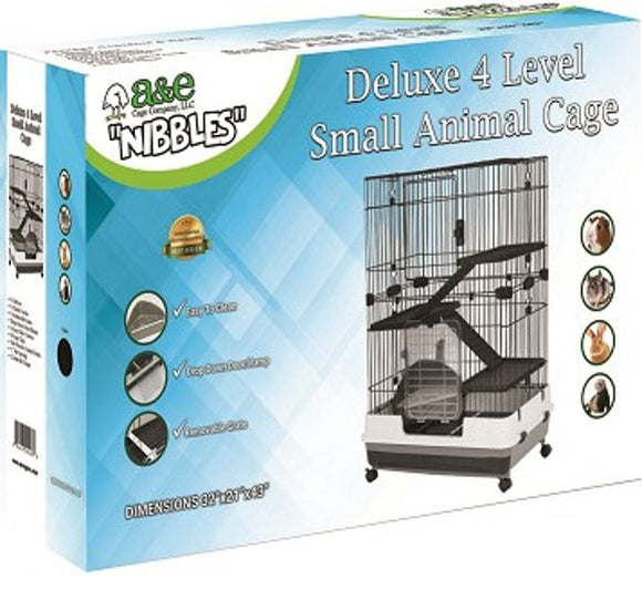 NIBBLES DELUXE 4 LEVEL SMALL ANIMAL CAGE (32 IN)