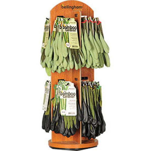 Bellingham Bamboo Gardener Gloves Spinner Pack (96 PC)