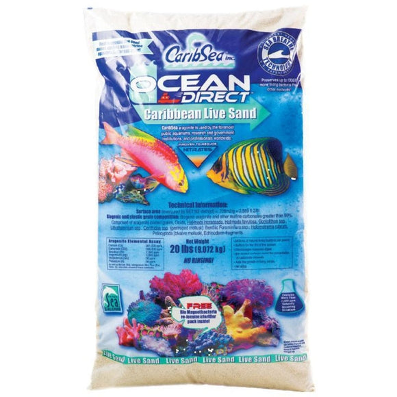 CARIBSEA OCEAN DIRECT ORIGINAL GRADE NATURAL LIVE SAND (40 LB)